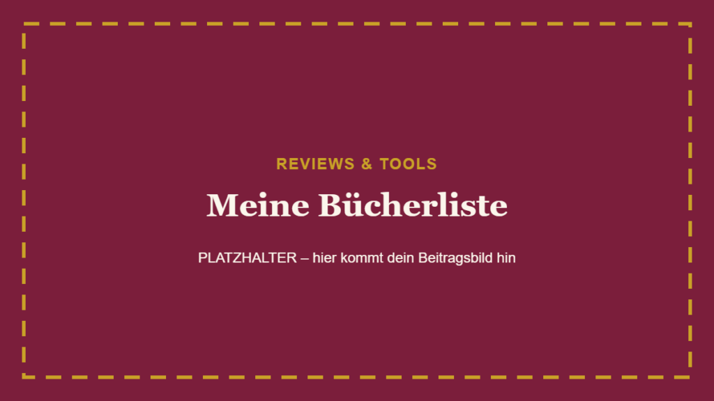 Meine Bücherliste